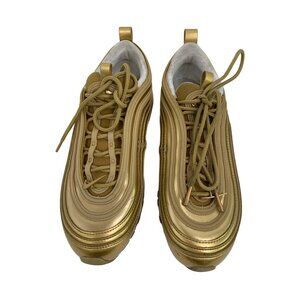 Nike Air Max 97 Metallic Gold Sneakers Size 7.5 US Womens Q10642 GUC